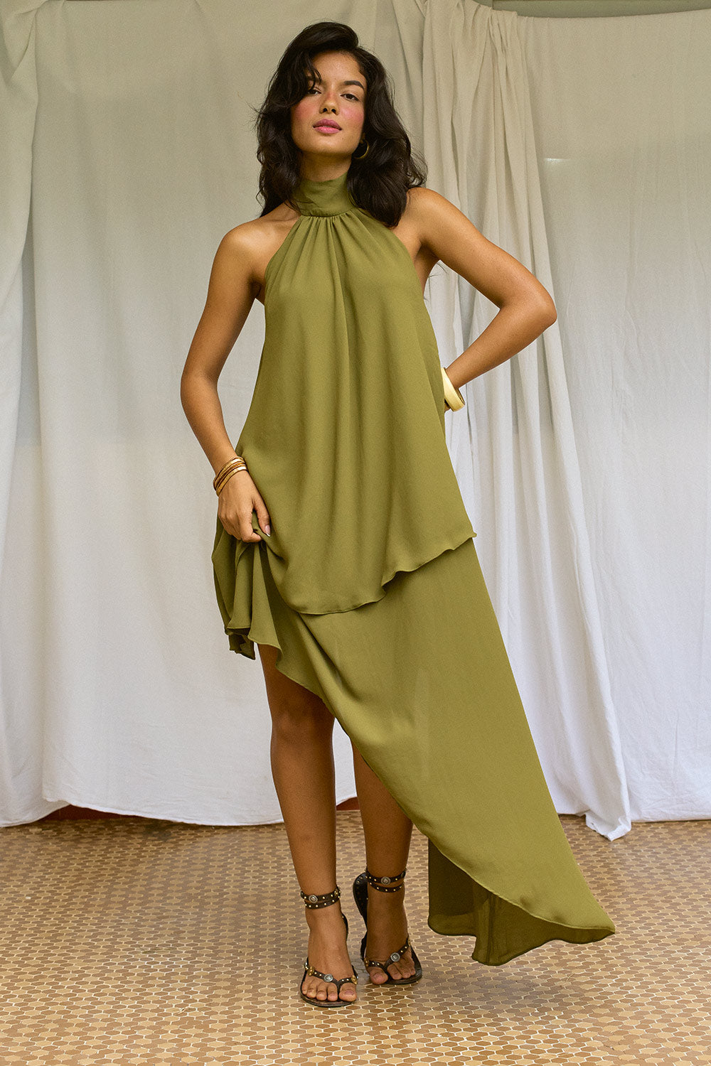 Vestido Lucena Green Grape