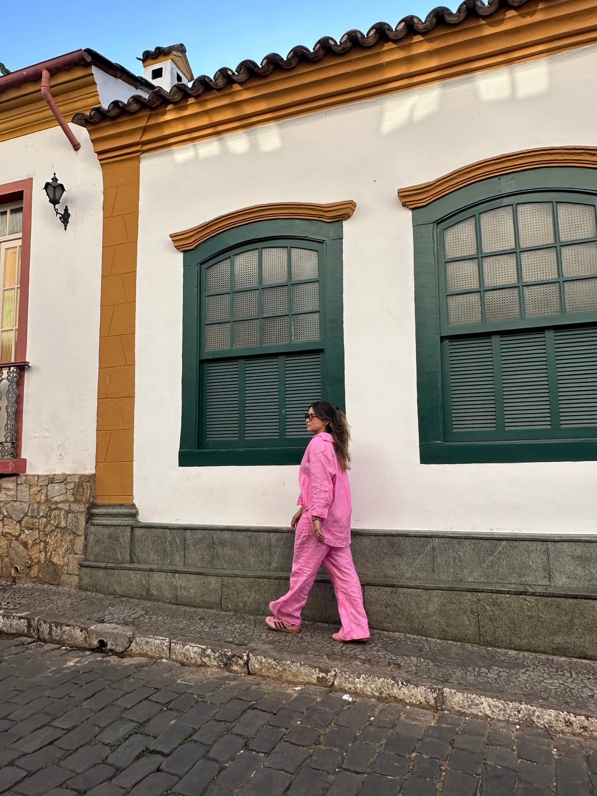 Camisa Manu Flourish pink