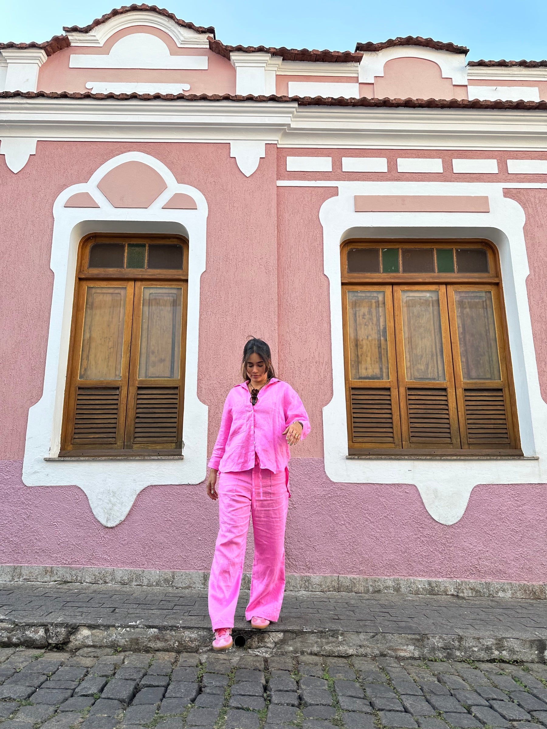 Camisa Manu Flourish pink
