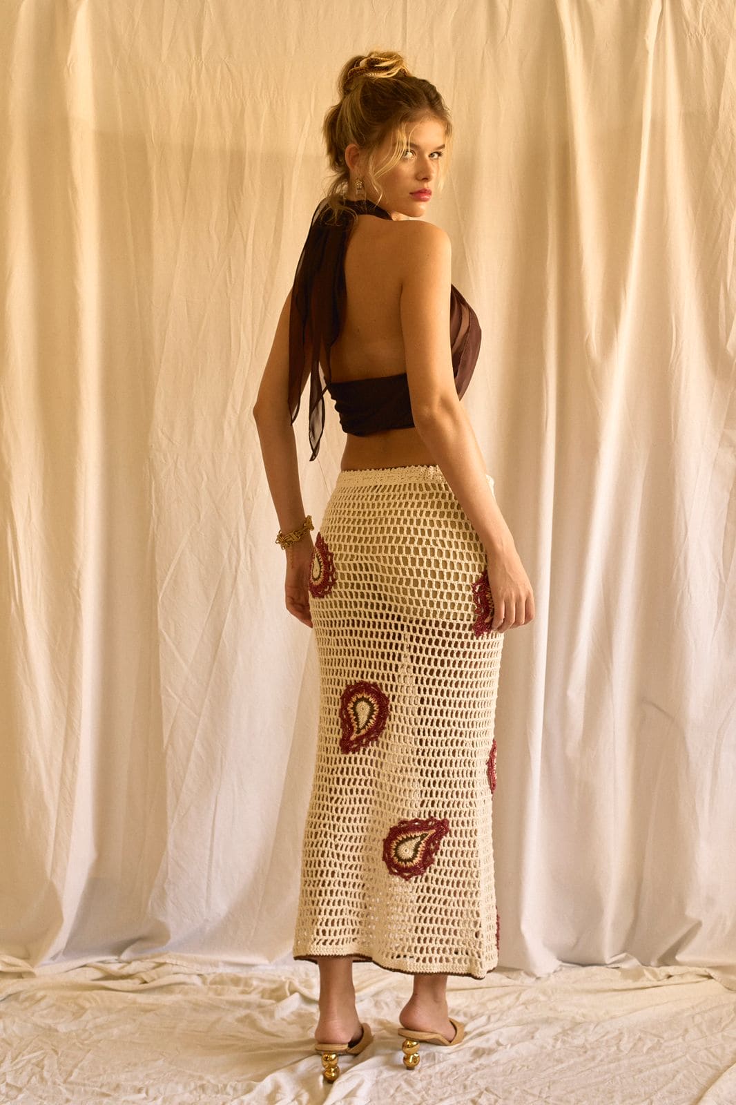 Saia Midi Abia Paisley
