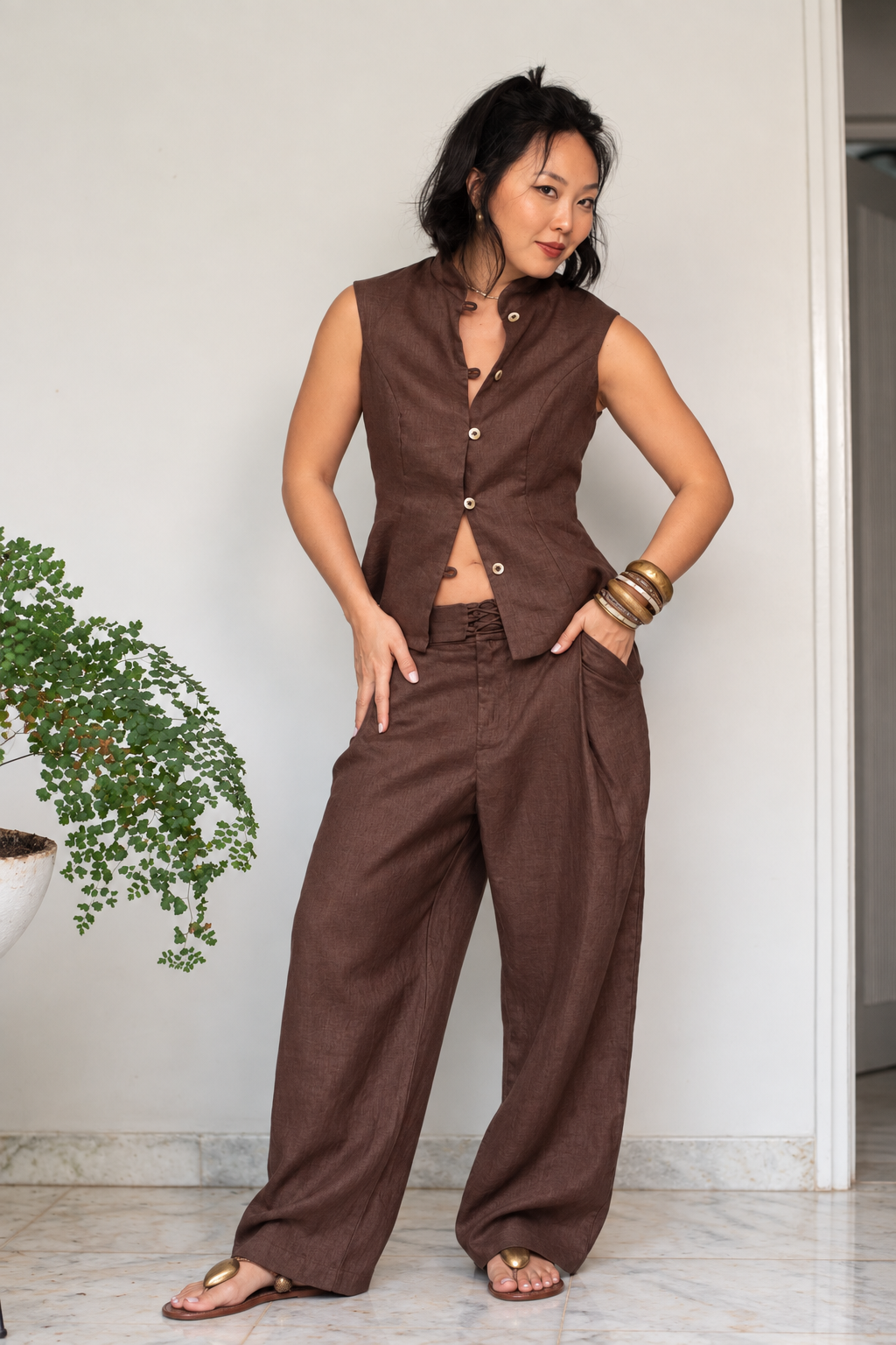 Blusa Yumi Mocha