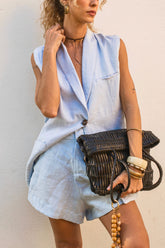 Maxi Colete Irina Blue