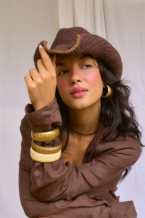 Chapéu Savoy Capuccino