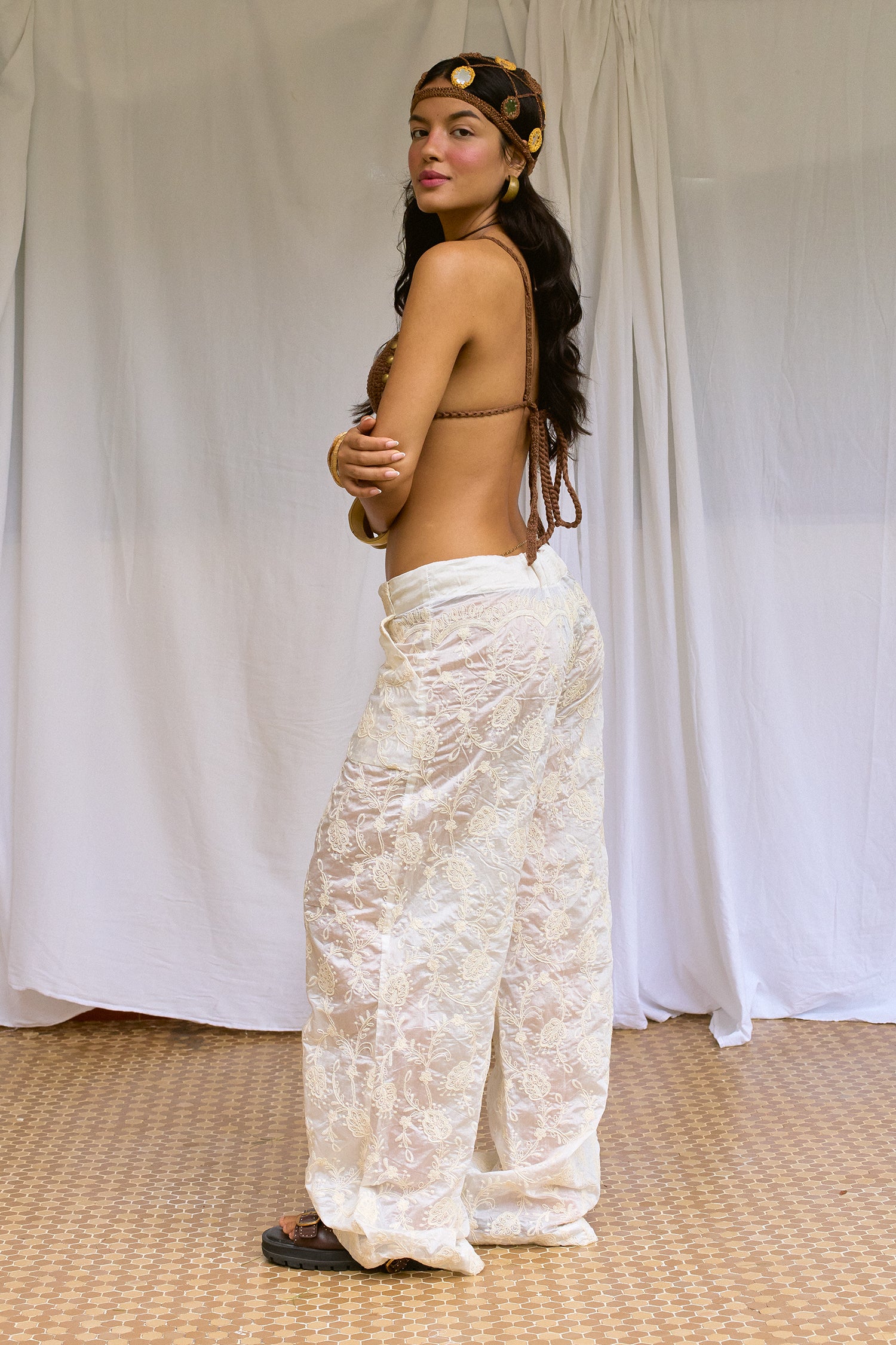 Top Cortininha Capuccino