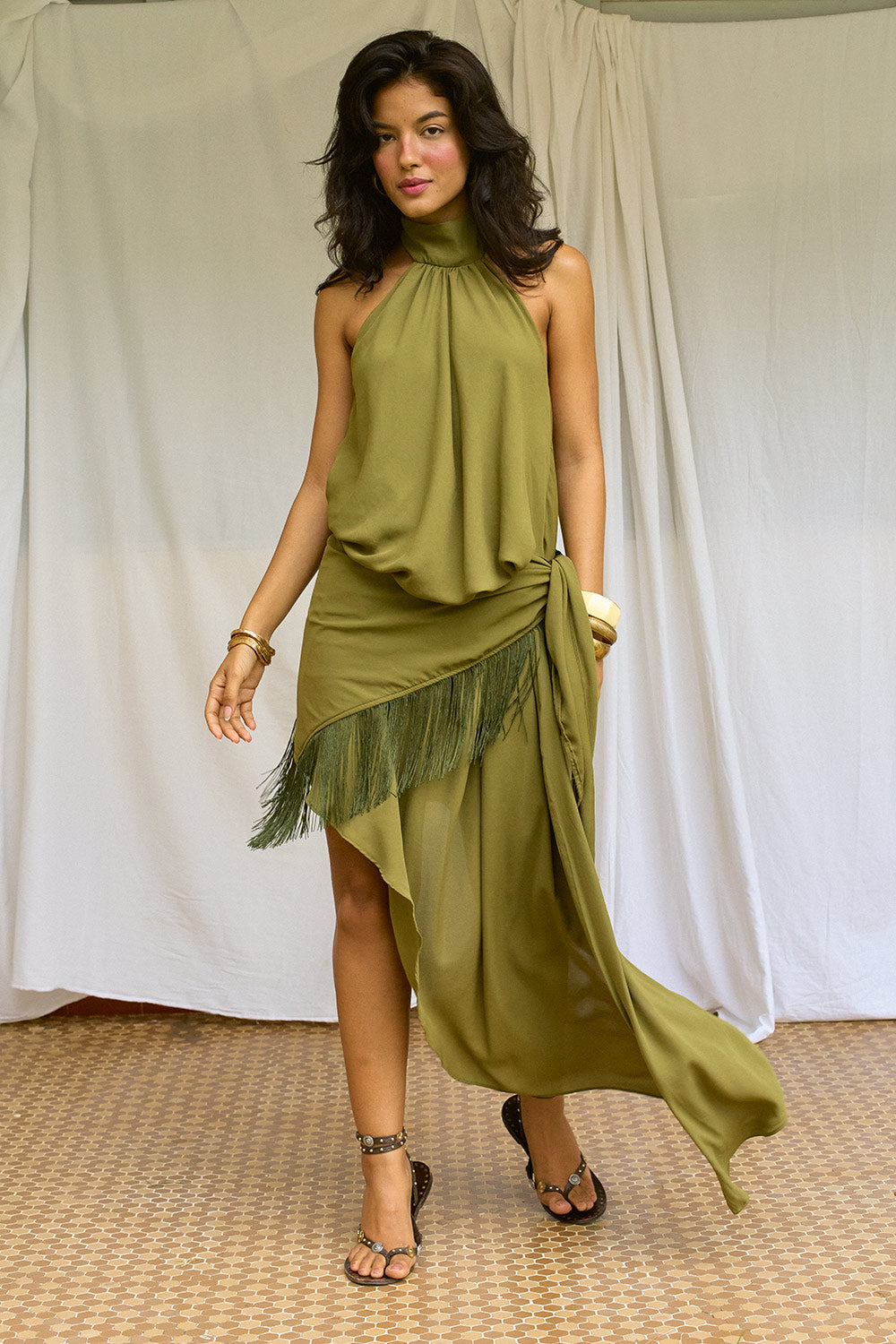 Vestido Lucena Green Grape