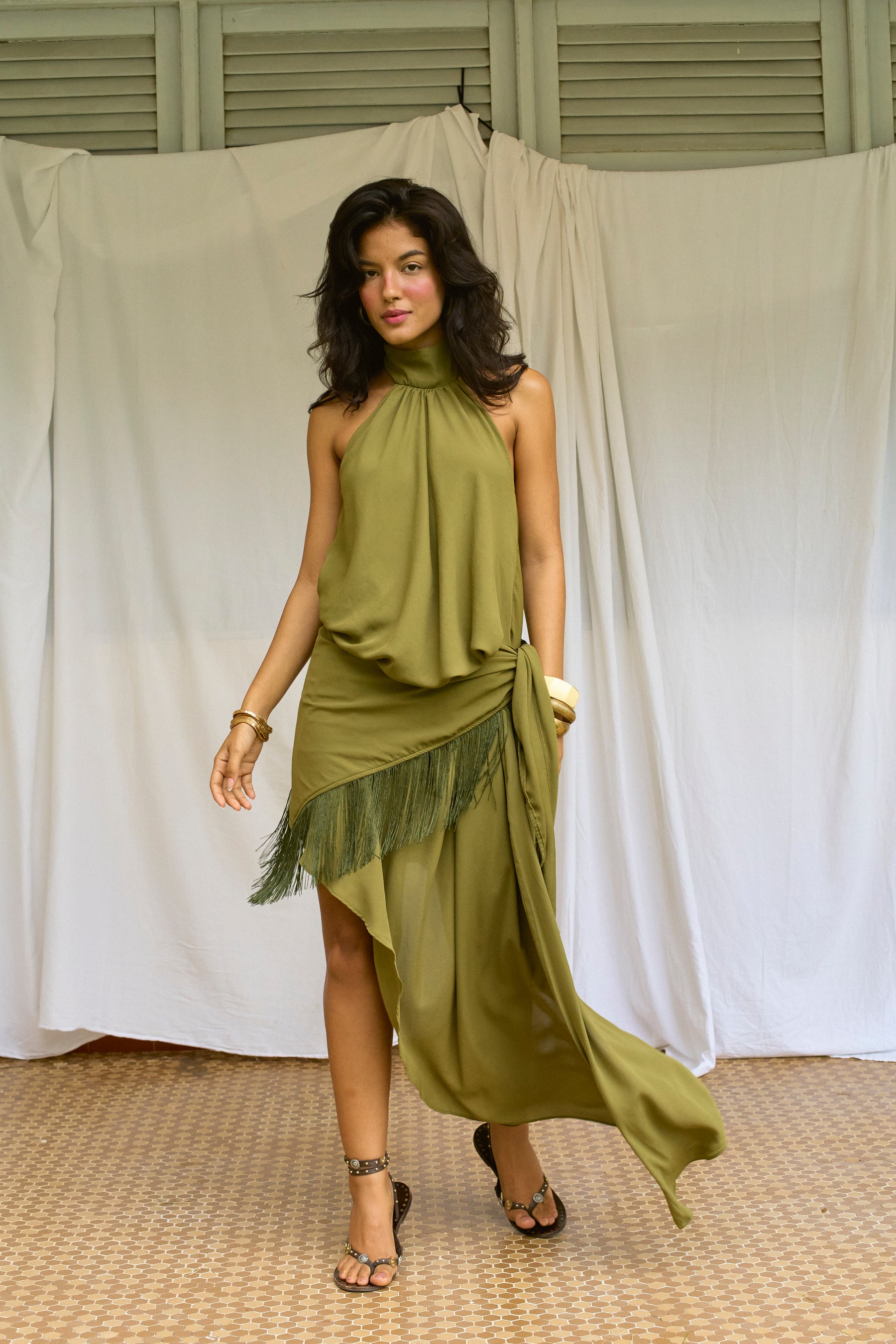 Vestido Lucena Green Grape